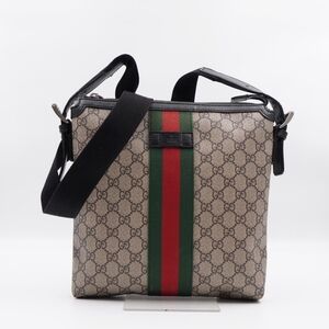 CD66 💖 Gucci GG Supreme Web Messenger Bag